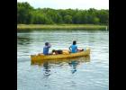 The adventurers point their canoe south and head for Alma…and points downriver. 