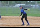 Freshman Paige Platter dealt a pitch to an Elk Mound batter as the Lady Buffs battled the Mounders on Monday, May 18. Though undefeated in DSC play, Platter kept Elk Mound’s offense at bay most of the game, helping Mondovi hold a 1-0 lead through four innings. The Mounders eventually took the game 8-3.