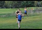 Zach Kluge led the Mondovi boys throughout the race, followed closely by teammate Jason Fath.