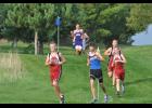 Ty Parker worked his way up through the pack.