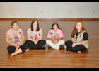 Members of Mondovi Girl Scout Cadette Troop 3428 showed off the new stage at the Roger Marten Community Center. The Cadettes planned and fundraised for the $3,000 project, “Operation Stage Renovation,” and completed the majority of the work Sept. 17-18. Troop members are (left to right) Ariana Larson, Paige Livingston, Emily Noetzelmann and Lindsay Buchholz.