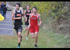 Evan Seguin led the E-S boys as the Cardinals hosted their annual cross country invite on Thursday, Oct. 8.