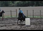 Alissa Hopp, a MHS sophomore, practiced her barrel racing skills. Hopp says she has been riding since she was little, but her abilities have more recently improved greatly since she began putting more time in to practice.