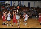 Sophomore Carly Buchholz converted a nifty hook shot in the paint in the first half.