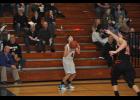 Freshman Avery Hoepner lined up a 3-pointer.