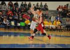 Junior Jenna Booth looked to take a layup off the fast break.