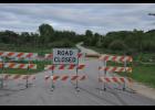 Barricades were common near the Buffalo River and its tributaries as high water forced road closures last week.