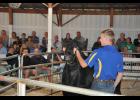 Hunter Fredrickson, Independence FFA, exhibited his 1,500-pound beef steer for bidders during the Buffalo County Fair Junior Livestock Sale, held Friday evening, Aug. 4, at the fairgrounds in Mondovi. Fredrickson’s steer was purchased by Countryside Co-op for $1.75 per pound.