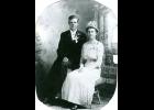 Alex and Eda Johnson on their wedding day, Sept. 18, 1912.