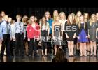 Members of Pop Rox sing David Hodges, Christina Perri and Nick Perri’s “Something About December” last Monday night. 