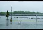 The Chippewa River reached 16.18 feet last week, marking the 10th highest crest in history. The above photo was taken on Saturday, as the rain continued to fall. Laura Berndt photo