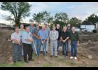 Construction is underway at the site of the Mondovi Ambulance Association’s new building on E. Water St. Mondovi Ambulance Association members, including township and city representatives, and other city officials attended a groundbreaking ceremony held Thursday evening, Sept. 10.