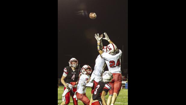 No. 24 Cardinal intercepts a pass by WK.