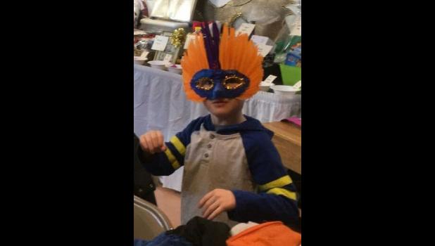 Showing his Mardi Gras spirit was Jackson D’Huyvetter.