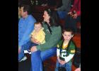 A family from Eau Claire enjoys The Birdman’s show Sunday. We’re guessing they’re also Packer fans…