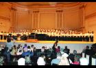 The Concert Choir is pictured during the Carnegie performance.
